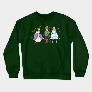 Cartoon children in carnival costumes Crewneck Sweatshirt